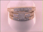 1/4CT-DIA MICRO-PAVE HIGH TRIO SET